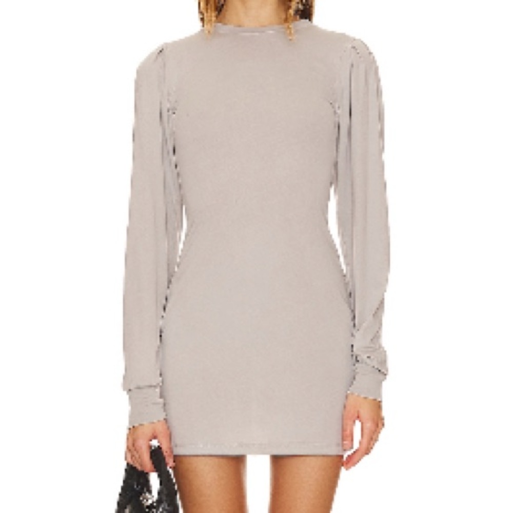 Tularosa Chic Gray Long Sleeve Dress
